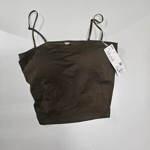 Uniqlo Dark Olive Camisole Top